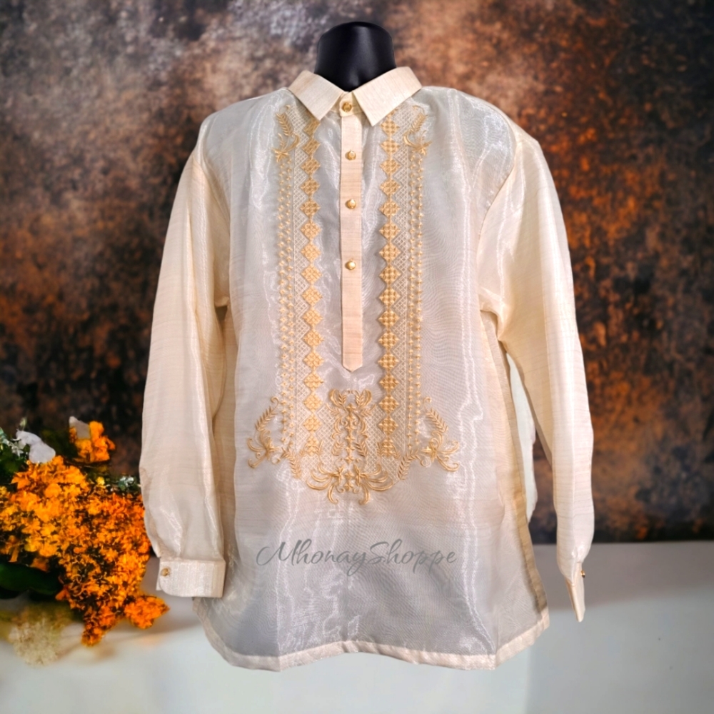 2XLarge-Embroidered & Handmade Men's Barong Tagalog